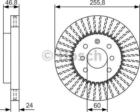 BOSCH 0 986 479 T89 - Спирачен диск vvparts.bg