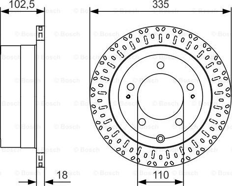 BOSCH 0 986 479 U32 - Спирачен диск vvparts.bg