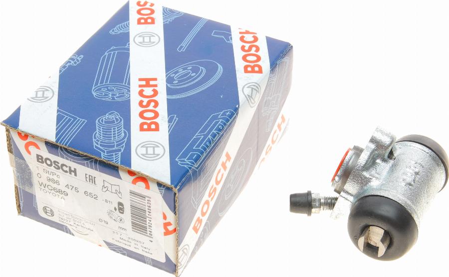 BOSCH 0 986 475 652 - Спирачно цилиндърче на колелото vvparts.bg