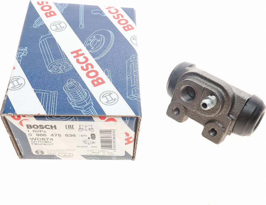 BOSCH 0 986 475 636 - Спирачно цилиндърче на колелото vvparts.bg