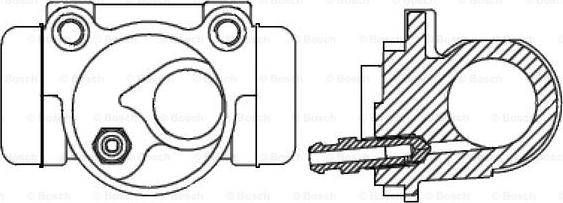 BOSCH 0 986 475 637 - Спирачно цилиндърче на колелото vvparts.bg