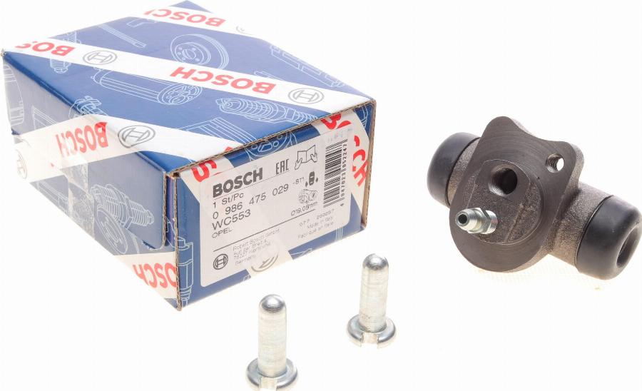 BOSCH 0 986 475 029 - Спирачно цилиндърче на колелото vvparts.bg