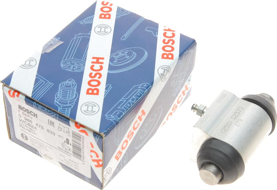 BOSCH 0 986 475 833 - Спирачно цилиндърче на колелото vvparts.bg