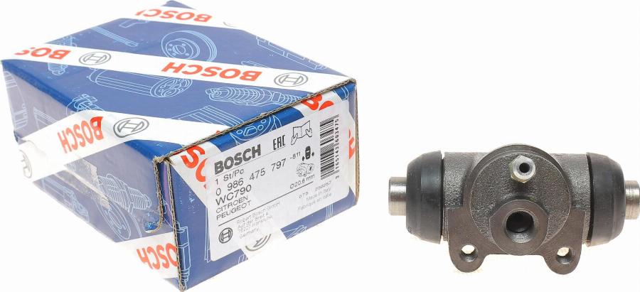 BOSCH 0 986 475 797 - Спирачно цилиндърче на колелото vvparts.bg