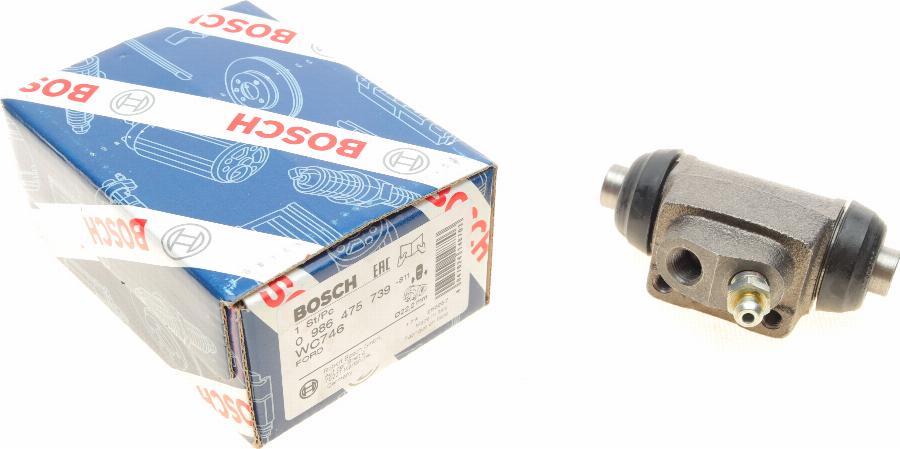 BOSCH 0 986 475 739 - Спирачно цилиндърче на колелото vvparts.bg