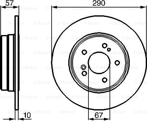 BOSCH 0 986 478 446 - Спирачен диск vvparts.bg