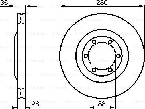 BOSCH 0 986 478 437 - Спирачен диск vvparts.bg