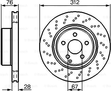 BOSCH 0 986 478 471 - Спирачен диск vvparts.bg