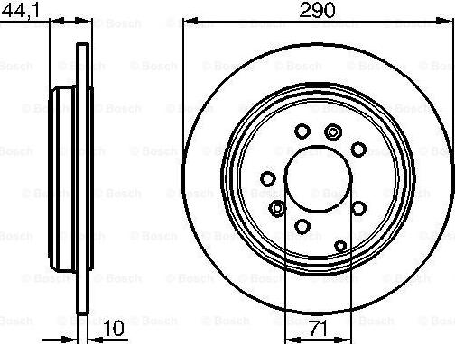 BOSCH 0 986 478 556 - Спирачен диск vvparts.bg