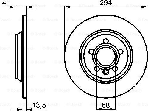 BOSCH 0 986 478 569 - Спирачен диск vvparts.bg