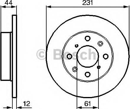 BOSCH 0 986 478 587 - Спирачен диск vvparts.bg