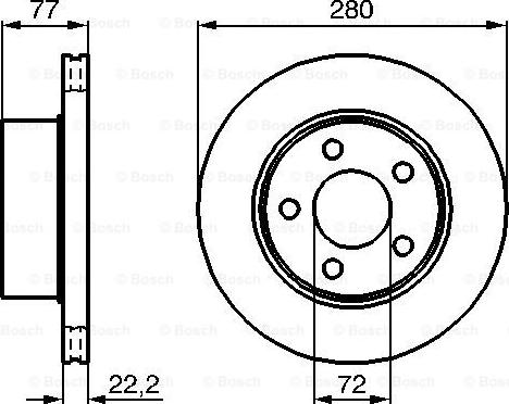 BOSCH 0 986 478 694 - Спирачен диск vvparts.bg