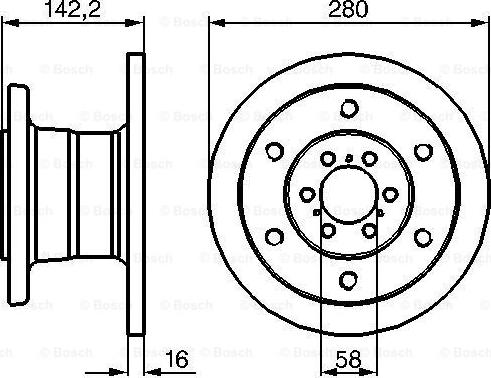 BOSCH 0 986 478 649 - Спирачен диск vvparts.bg