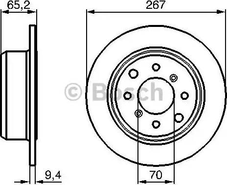 BOSCH 0 986 478 646 - Спирачен диск vvparts.bg