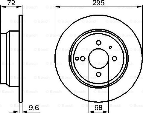 BOSCH 0 986 478 640 - Спирачен диск vvparts.bg