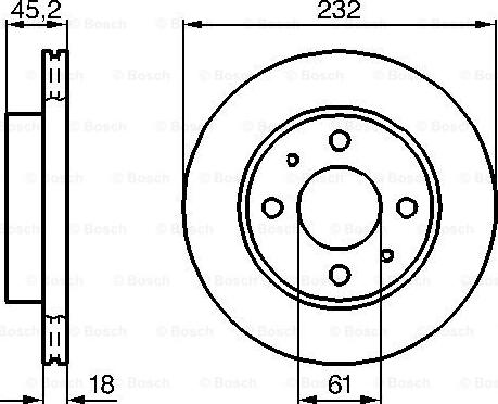 BOSCH 0 986 478 650 - Спирачен диск vvparts.bg