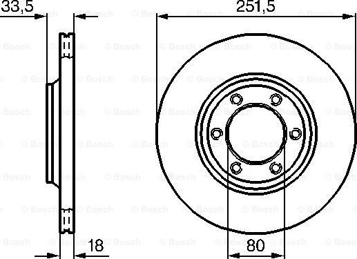 BOSCH 0 986 478 658 - Спирачен диск vvparts.bg