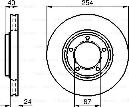 BOSCH 0 986 478 663 - Спирачен диск vvparts.bg