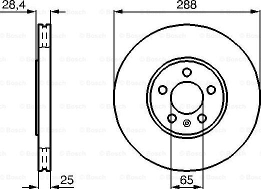 BOSCH 0 986 478 619 - Спирачен диск vvparts.bg