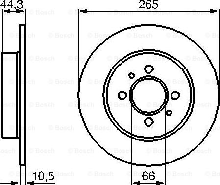 BOSCH 0 986 478 611 - Спирачен диск vvparts.bg