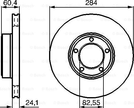 BOSCH 0 986 478 686 - Спирачен диск vvparts.bg