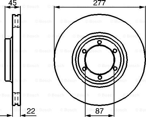 BOSCH 0 986 478 635 - Спирачен диск vvparts.bg