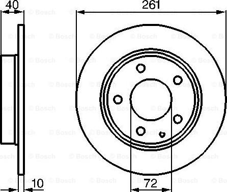 BOSCH 0 986 478 633 - Спирачен диск vvparts.bg