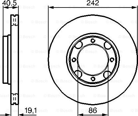 BOSCH 0 986 478 674 - Спирачен диск vvparts.bg