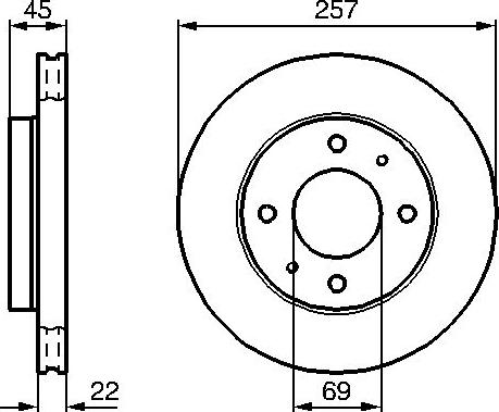 BOSCH 0 986 478 673 - Спирачен диск vvparts.bg