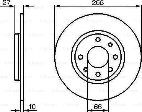 BOSCH 0 986 478 090 - Спирачен диск vvparts.bg