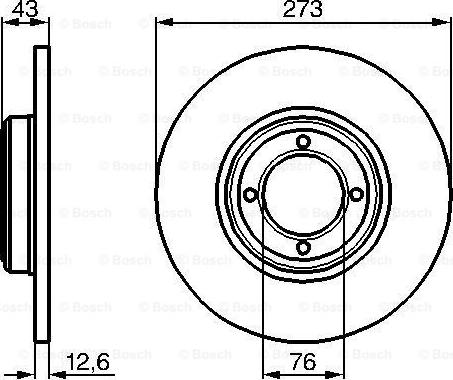 BOSCH 0 986 478 091 - Спирачен диск vvparts.bg