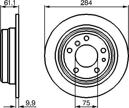 BOSCH 0 986 478 044 - Спирачен диск vvparts.bg