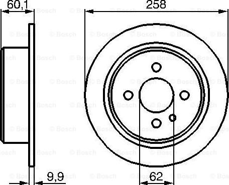 BOSCH 0 986 478 034 - Спирачен диск vvparts.bg