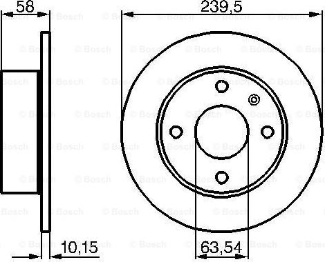 BOSCH 0 986 478 072 - Спирачен диск vvparts.bg