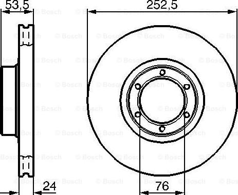 BOSCH 0 986 478 113 - Спирачен диск vvparts.bg