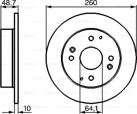 BOSCH 0 986 478 172 - Спирачен диск vvparts.bg