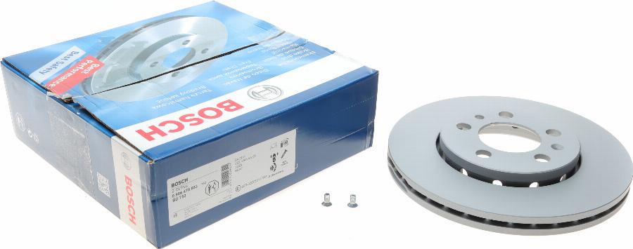 BOSCH 0 986 478 853 - Спирачен диск vvparts.bg