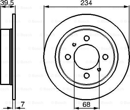 BOSCH 0 986 478 865 - Спирачен диск vvparts.bg