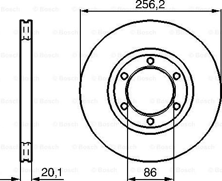 BOSCH 0 986 478 802 - Спирачен диск vvparts.bg