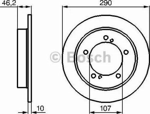 BOSCH 0 986 478 838 - Спирачен диск vvparts.bg