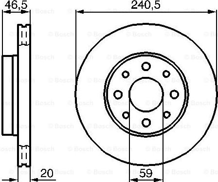 BOSCH 0 986 478 878 - Спирачен диск vvparts.bg