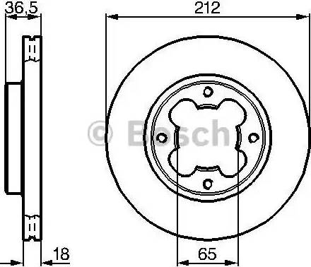 BOSCH 0 986 478 392 - Спирачен диск vvparts.bg