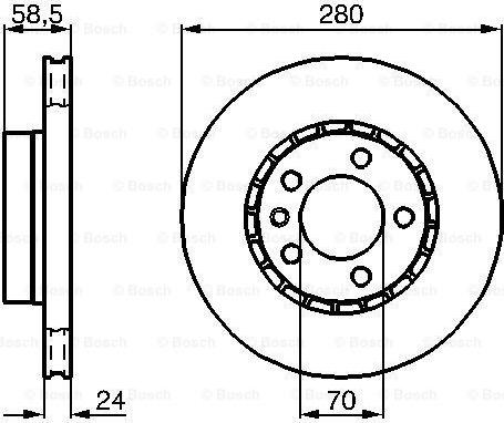 SBS 1815203612 - Спирачен диск vvparts.bg