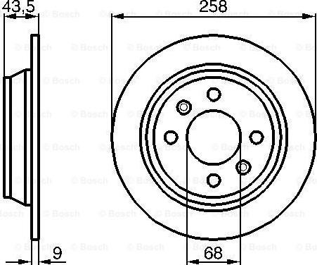 BOSCH 0 986 478 374 - Спирачен диск vvparts.bg