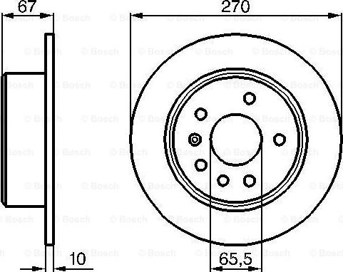 BOSCH 0 986 478 267 - Спирачен диск vvparts.bg