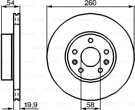 BOSCH 0 986 478 218 - Спирачен диск vvparts.bg