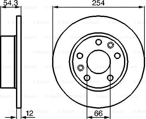 Bradi 1401655 - Спирачен диск vvparts.bg