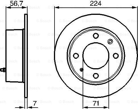 BOSCH 0 986 478 749 - Спирачен диск vvparts.bg