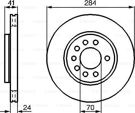 BOSCH 0 986 478 717 - Спирачен диск vvparts.bg