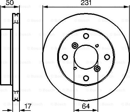 BOSCH 0 986 478 721 - Спирачен диск vvparts.bg